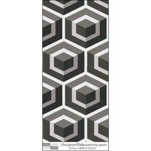 Hexagon Dark Grey WallPaper by Cole & Son